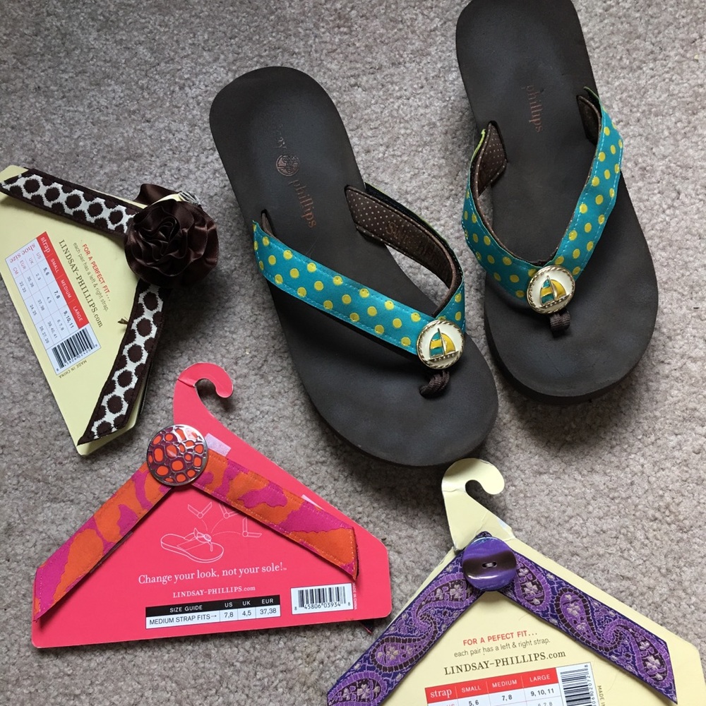 Lindsey Phillips wedge sandals size 8
